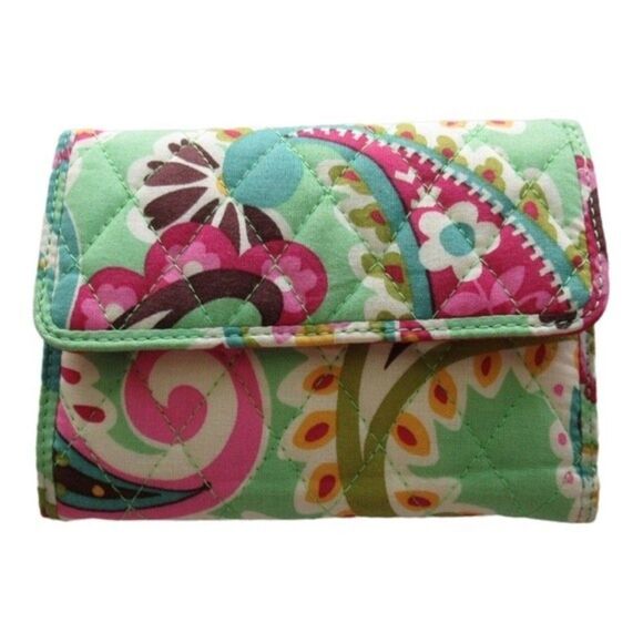 Vera Bradley Tutti Frutti Trifold Euro Wallet - Picture 7 of 8